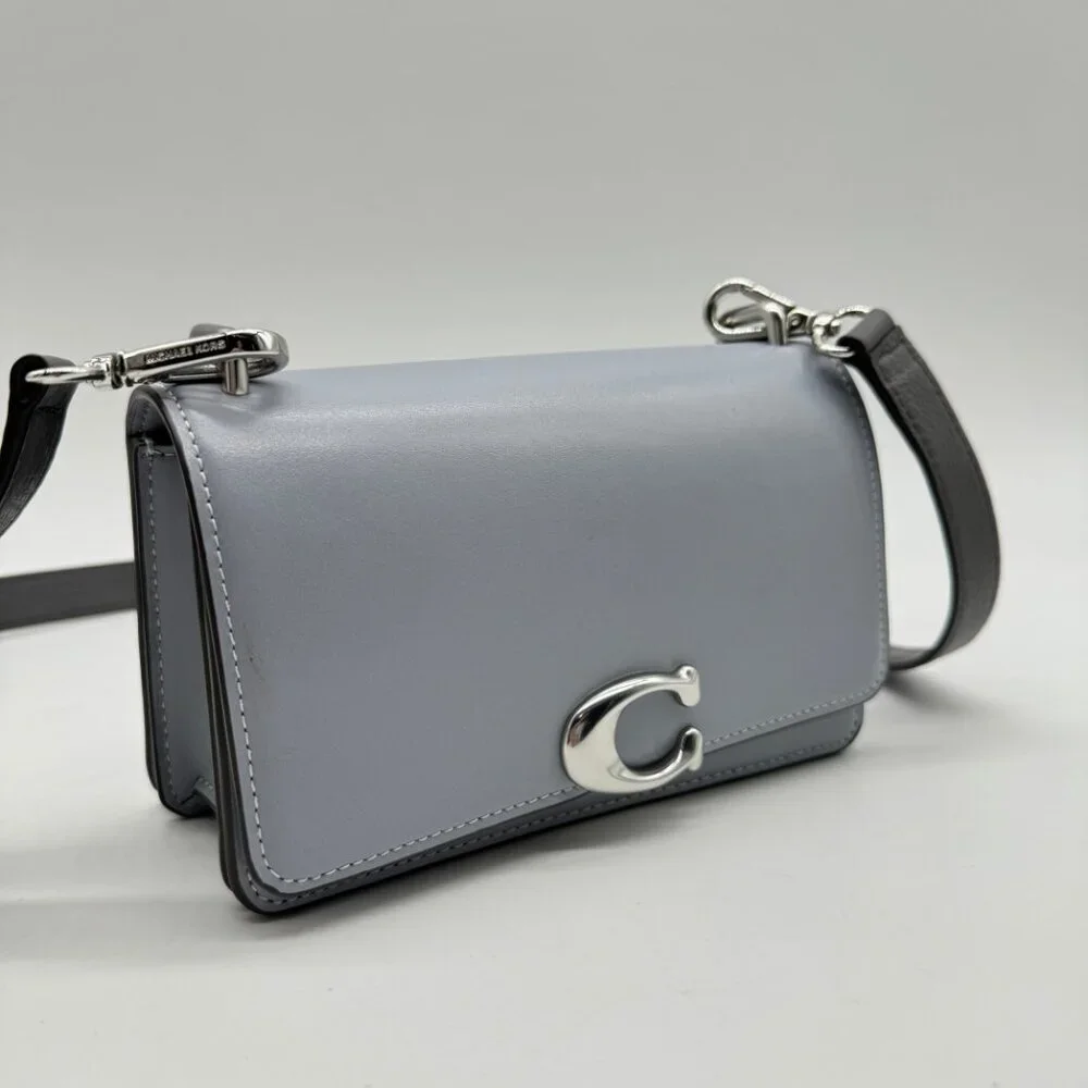 COACH Bandit Luxe full grain leather crossbody bag- Blue - Picture 2 of 13